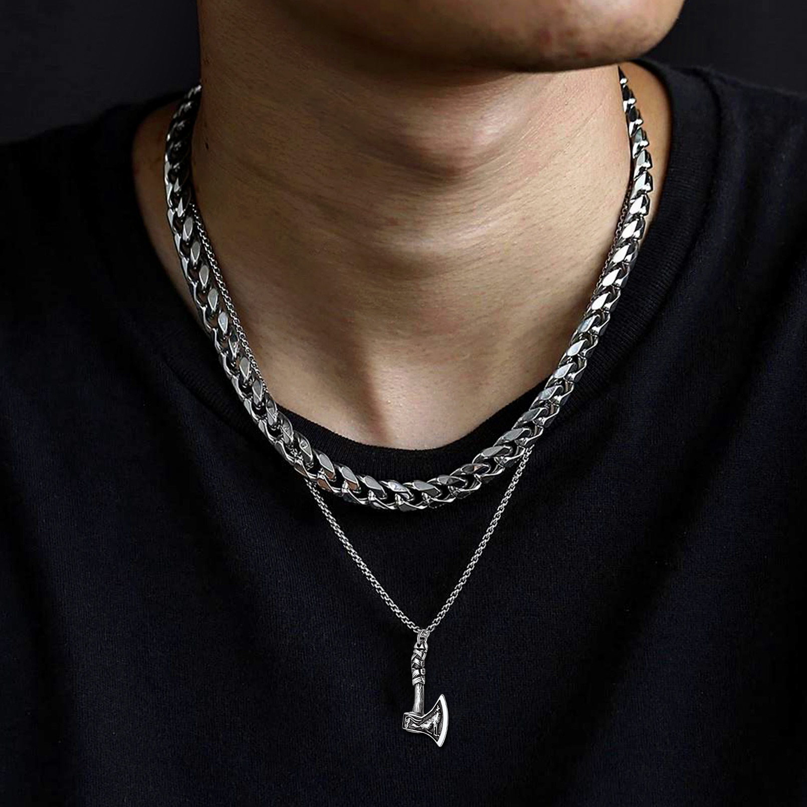 Viking Thor Axe Necklace