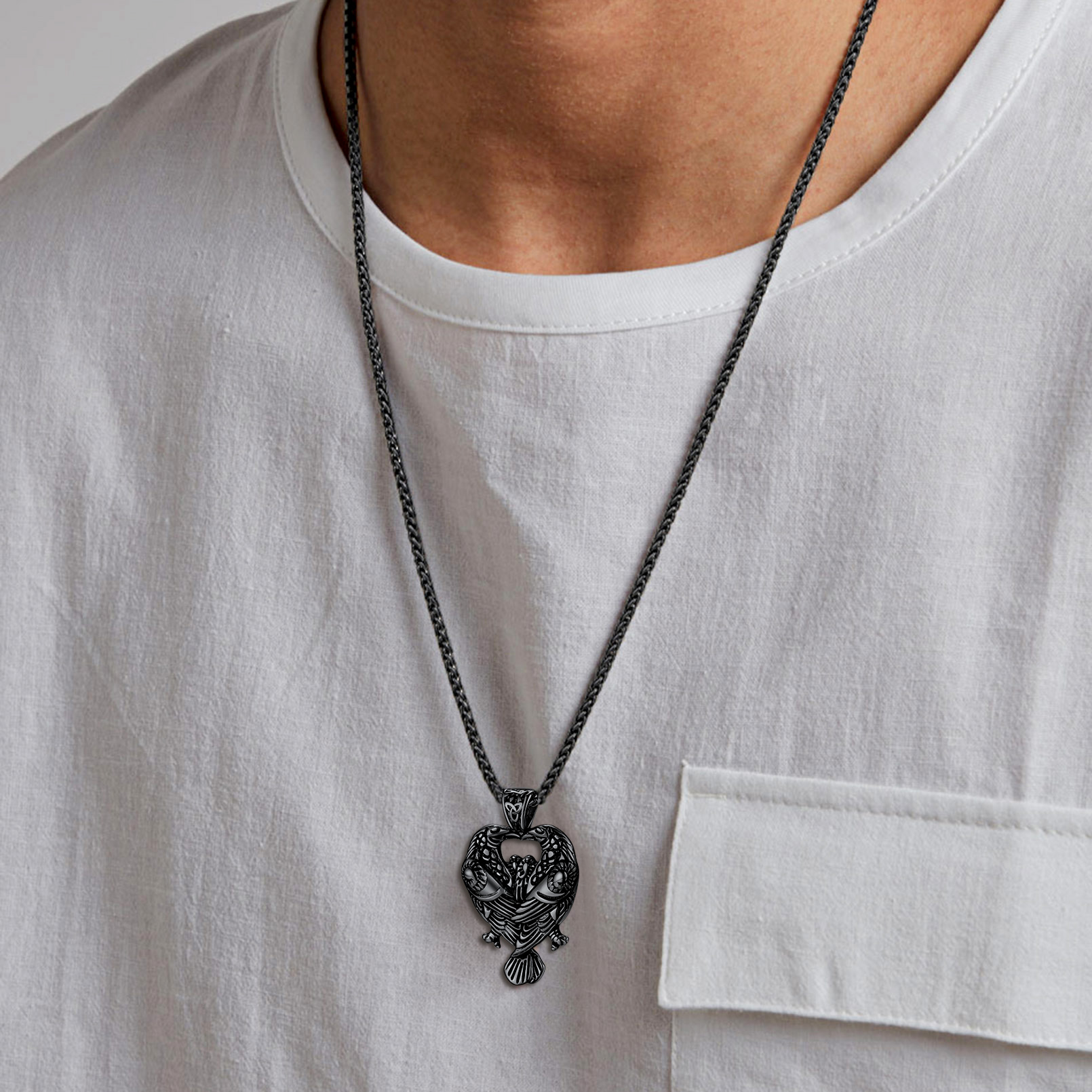 Celtic Raven Necklace