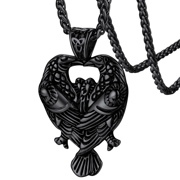 Celtic Raven Necklace