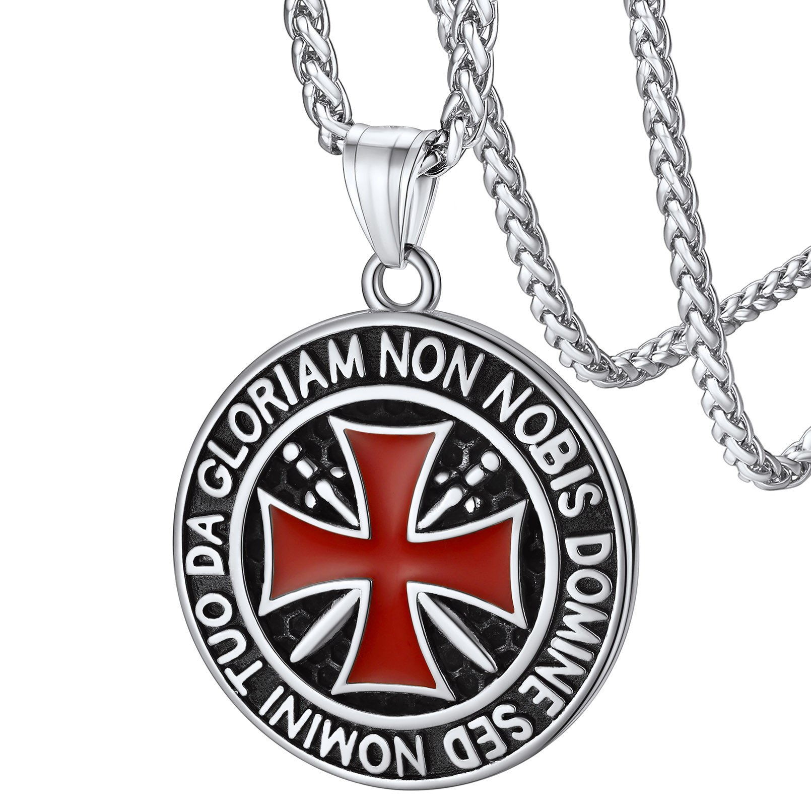 Stainless Steel Knights Templar Necklace