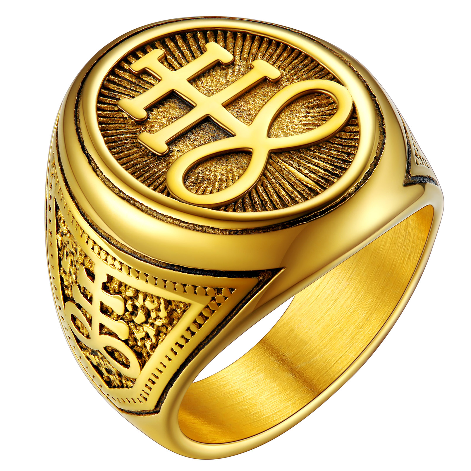 Crafted from steel with a distinctive Leviathan Cross design, this me 