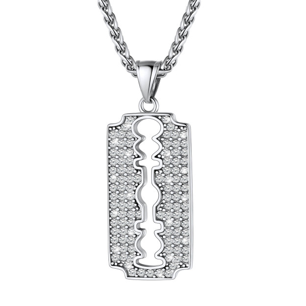 Gold Plated Blade Necklace