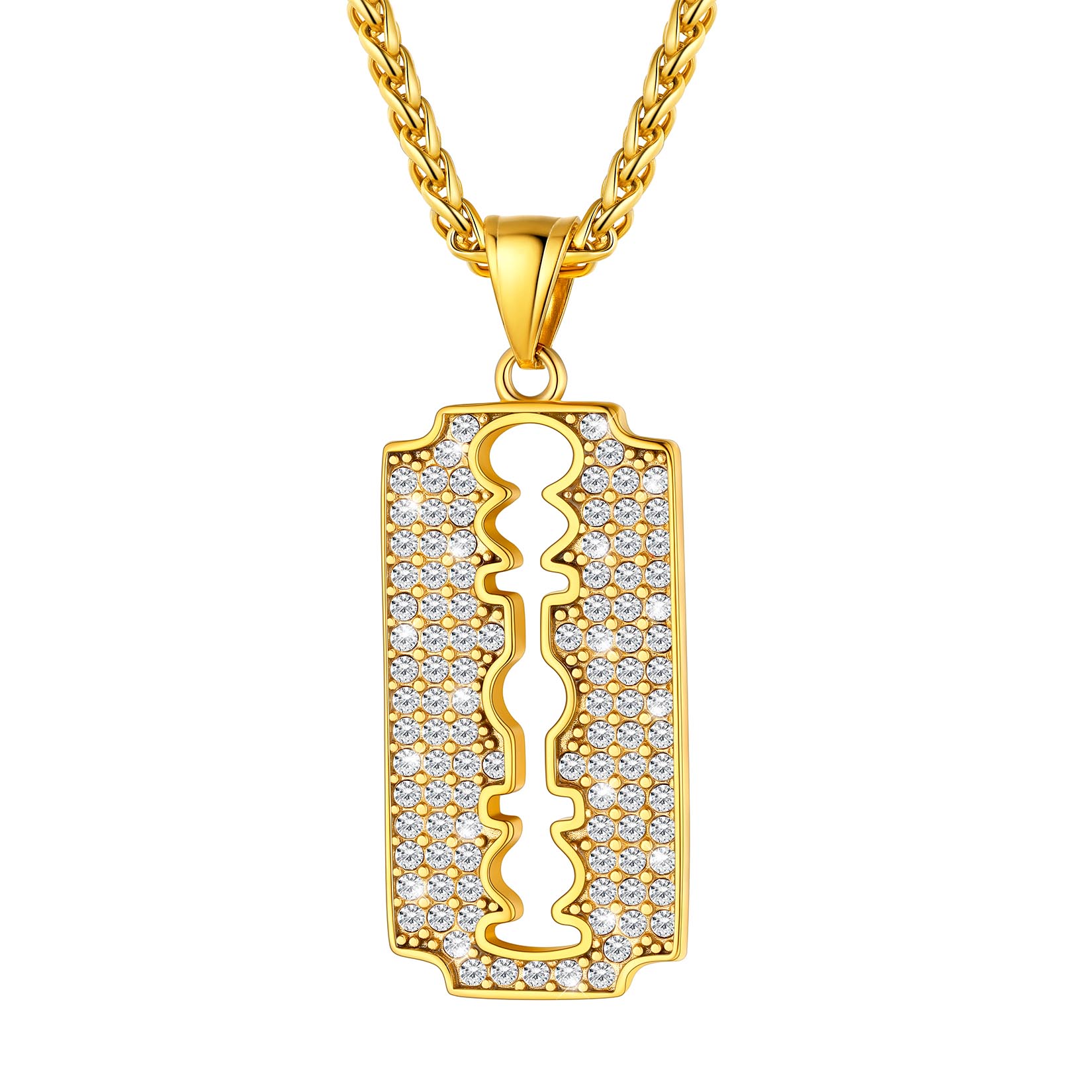 Gold Plated Blade Necklace