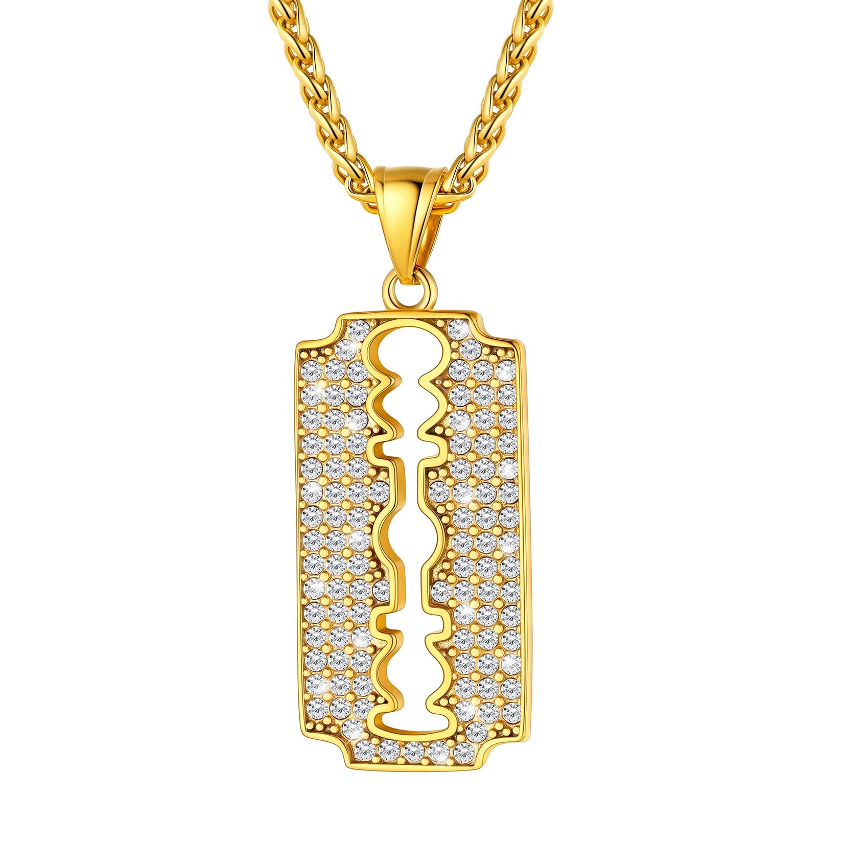 Gold Plated Blade Necklace