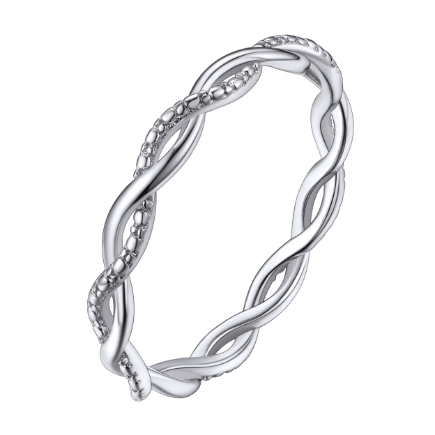 Sterling Silver Twist Ring