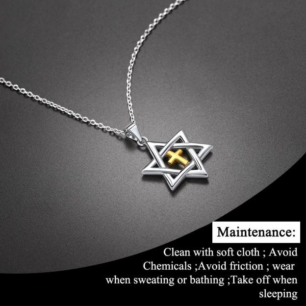 Star of David Cross Pendant Jewelry