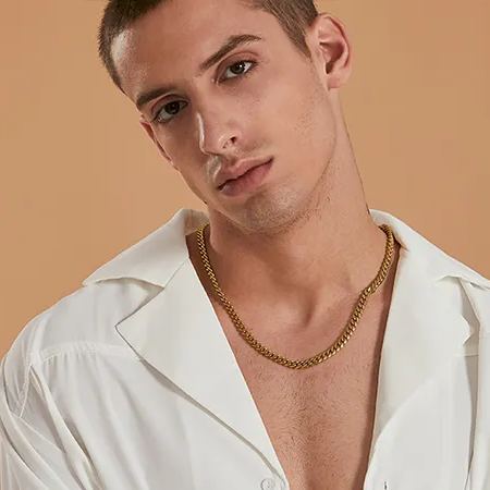 3mm Cuban Curb Chain Necklace Stainless Steel