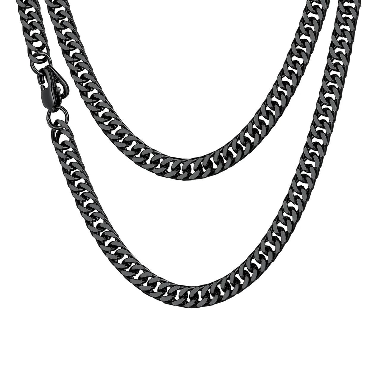 Miami Curb Link Chain 5MM Black