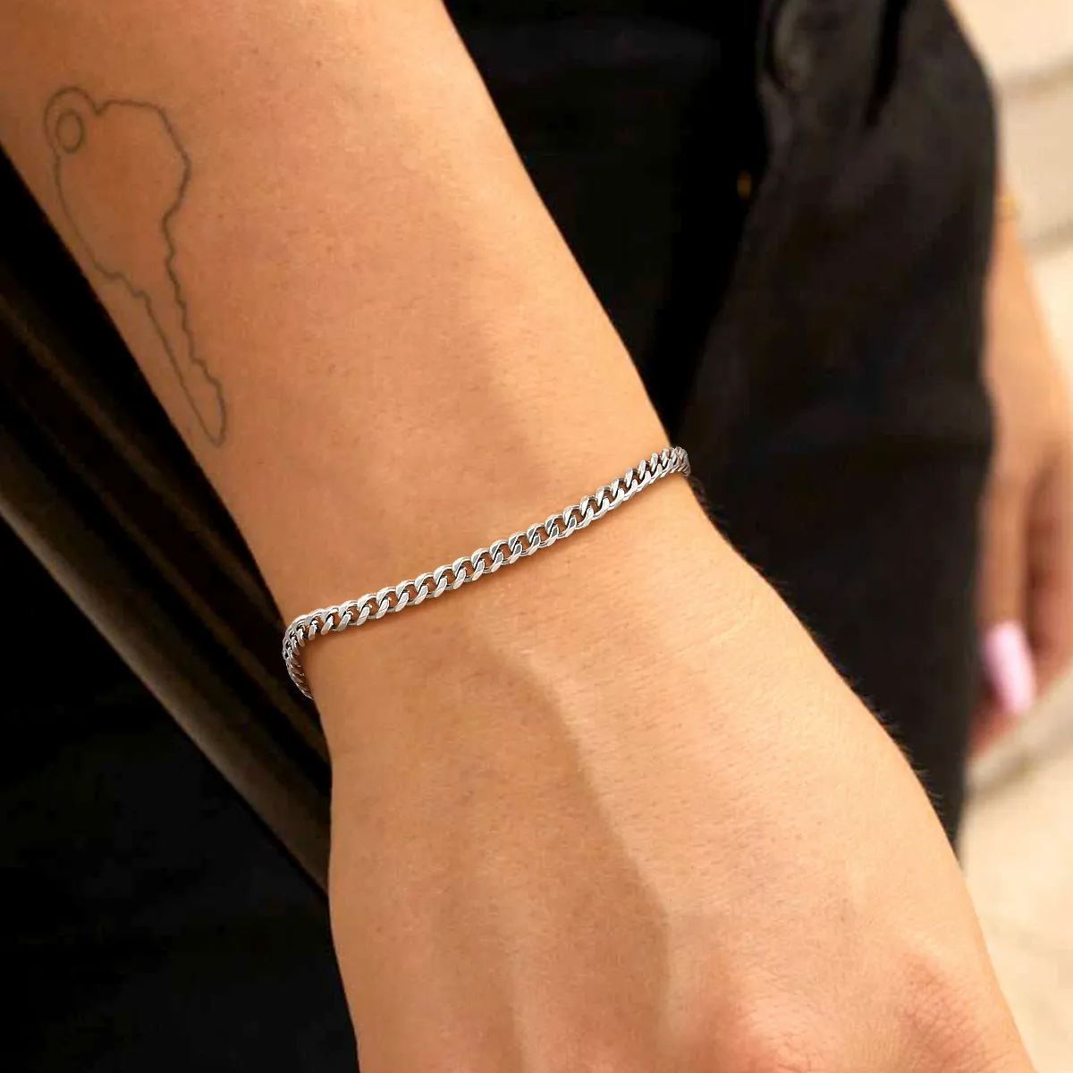 PROSTEEL Cuban Chain Link Bracelet Stainless Steel Bracelets for Men
