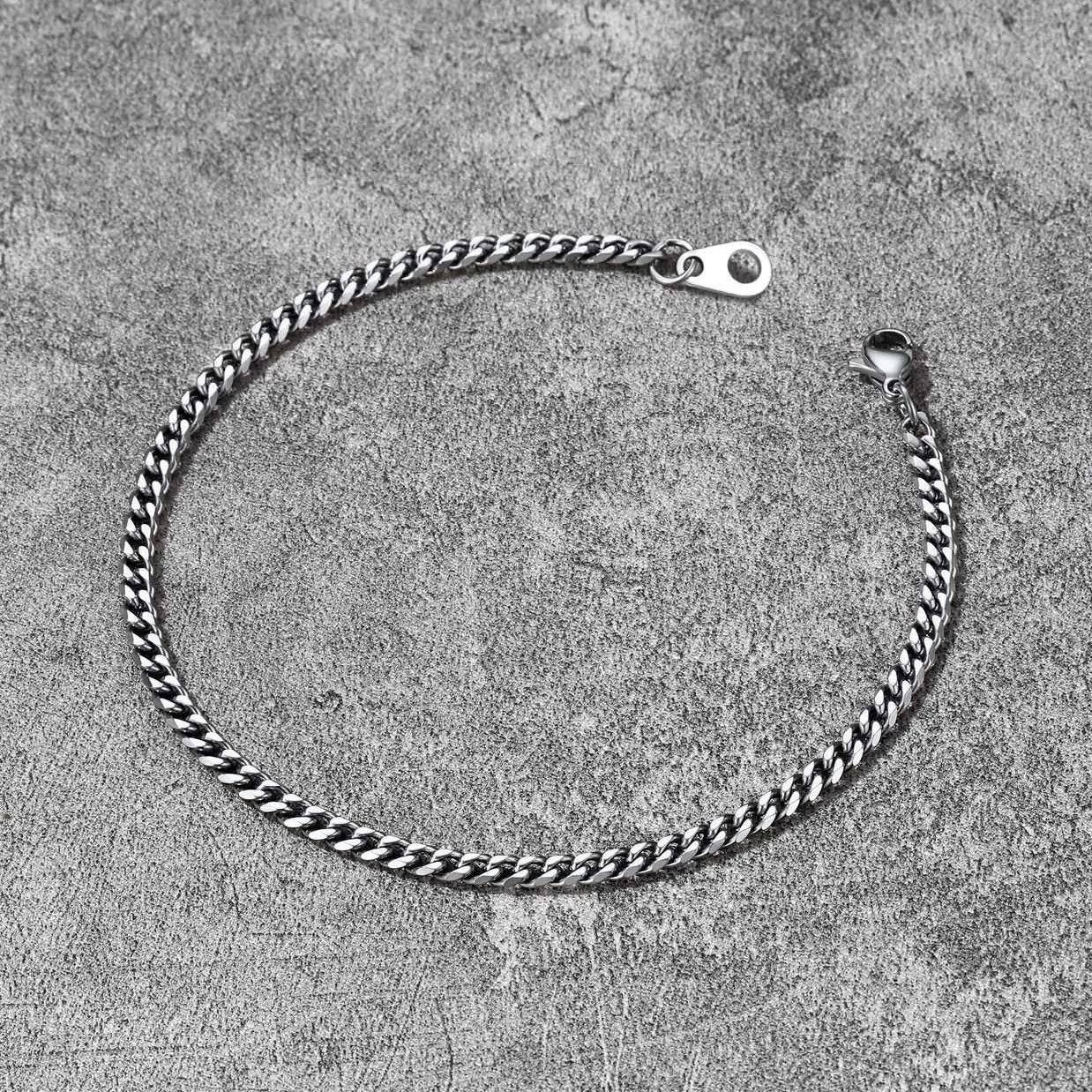 PROSTEEL Cuban Chain Link Bracelet Stainless Steel Bracelets for Men