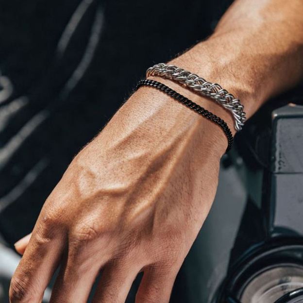 Stainless Steel Black Bracelet Cool Bracelets