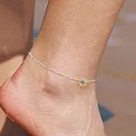 S925 Summer Sun Beach Anklet
