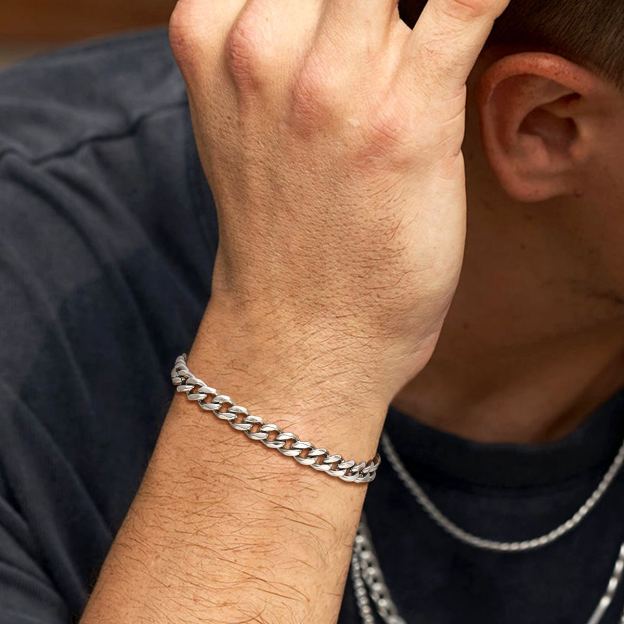 Cuban Link Stainless Steel Bracelets for Men