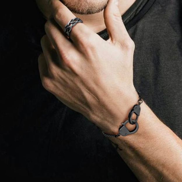 Stainless Steel Handcuff Bracelets