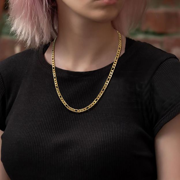5mm Stainless Steel Figaro Chain 
