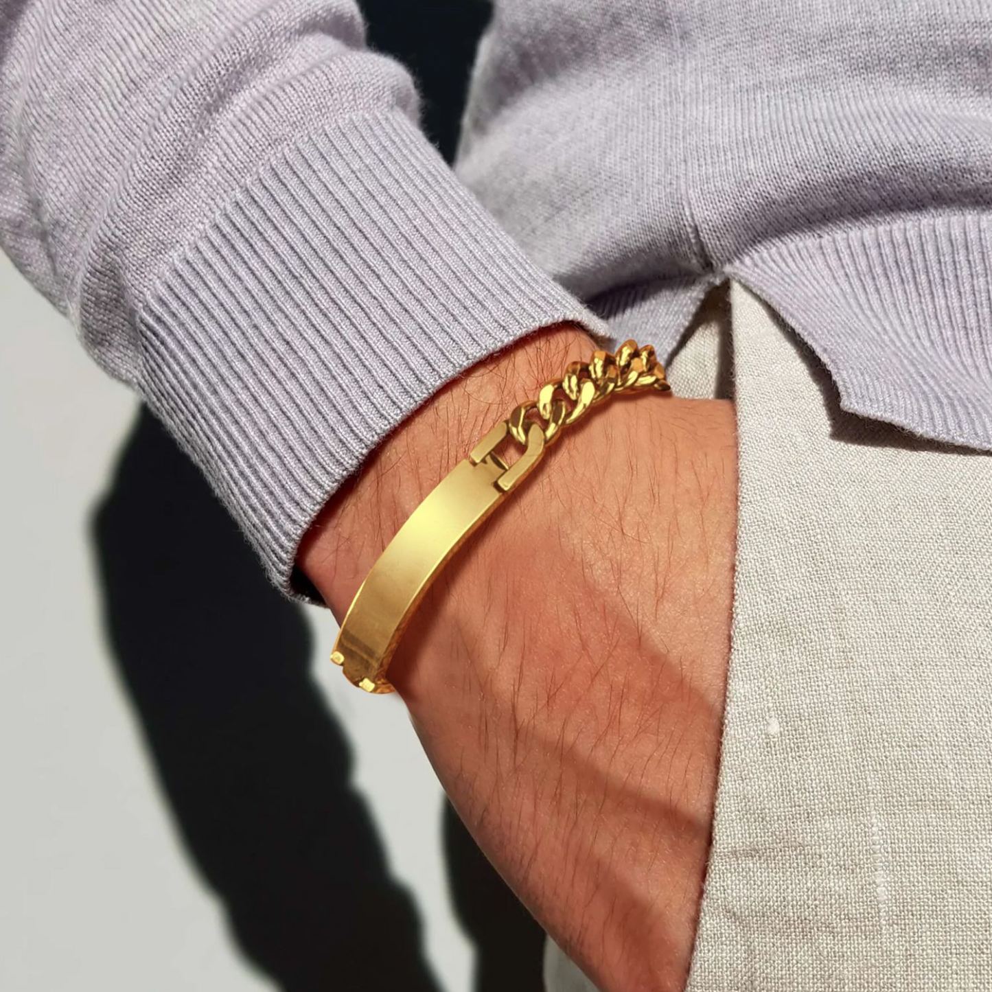 18K Gold Cuban Link Bracelet