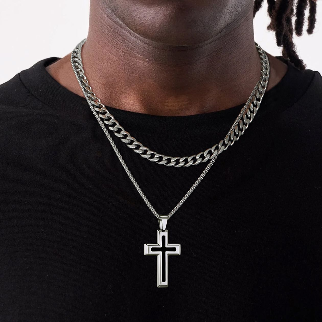 Men's 22" Cross Necklace