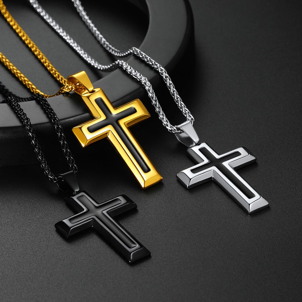 Men's 22" Cross Necklace