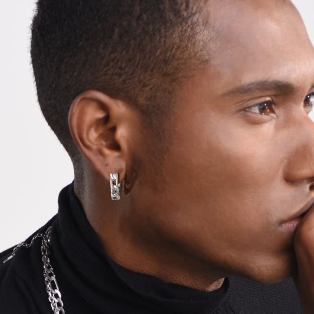 Hypoallergenic Men's Hoop Earrings