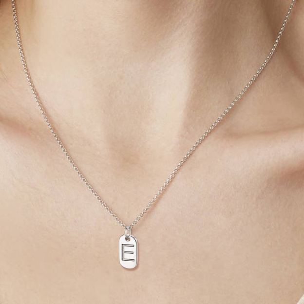 Sterling Silver Letter Necklace