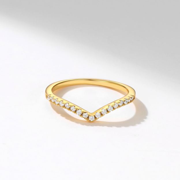 Wishbone Ring for Women Size 8 