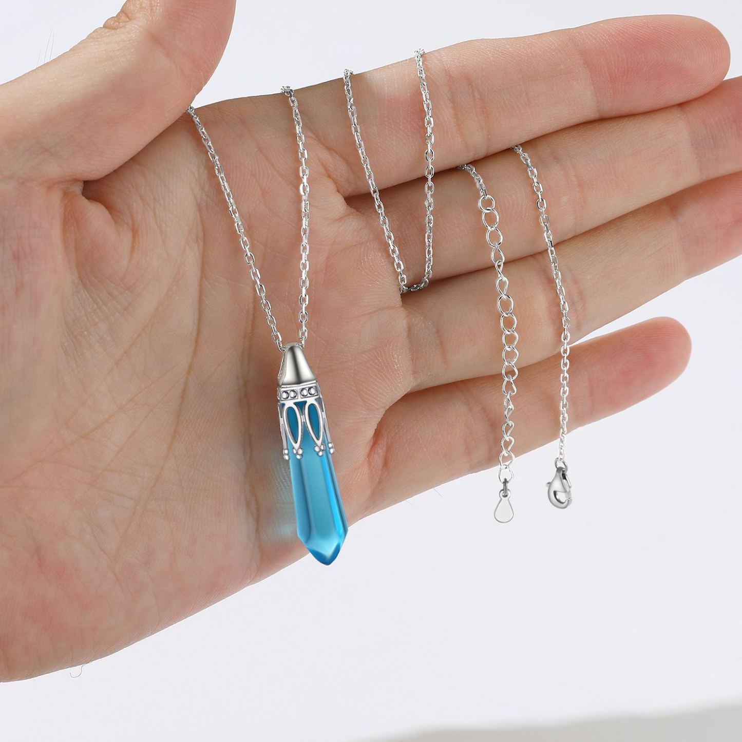 Aquamarine Cubic Zirconia Necklace