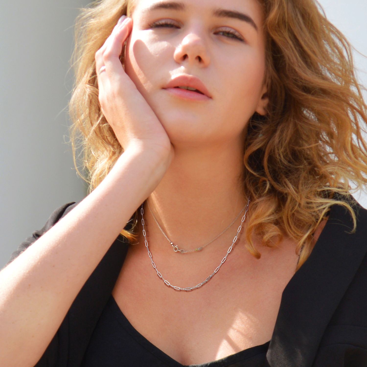 Rose Gold Paperclip Necklace