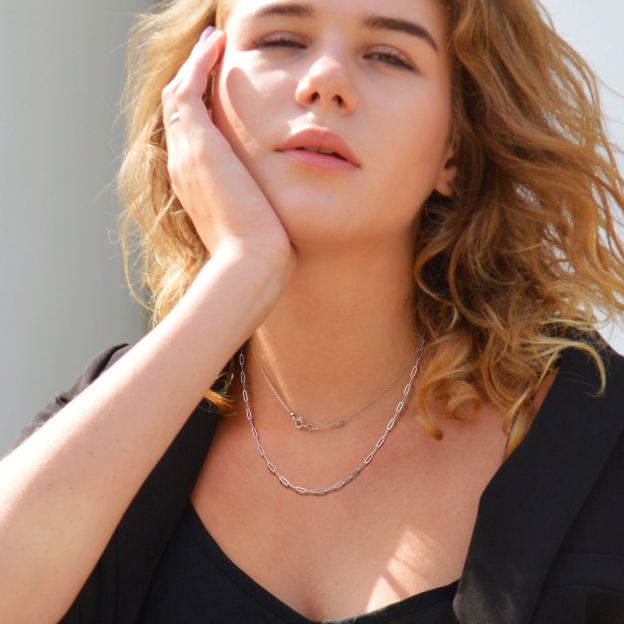 Rose Gold Paperclip Necklace