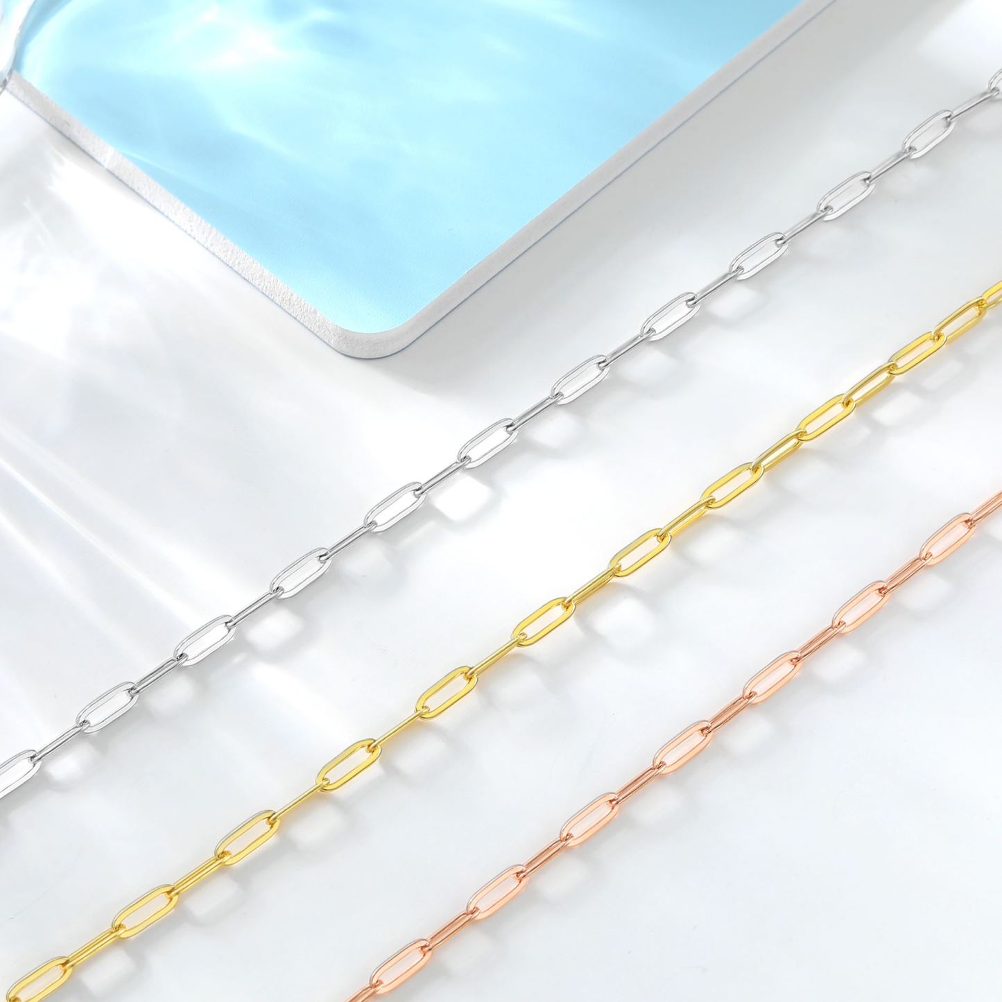 Rose Gold Paperclip Necklace