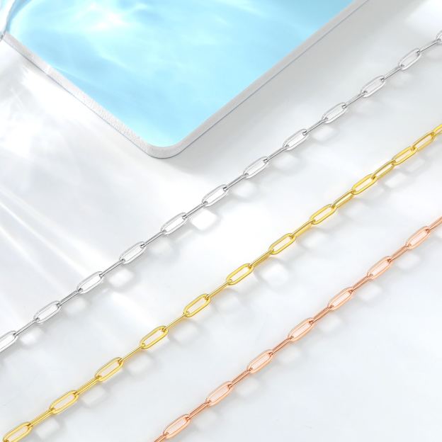 Rose Gold Paperclip Necklace