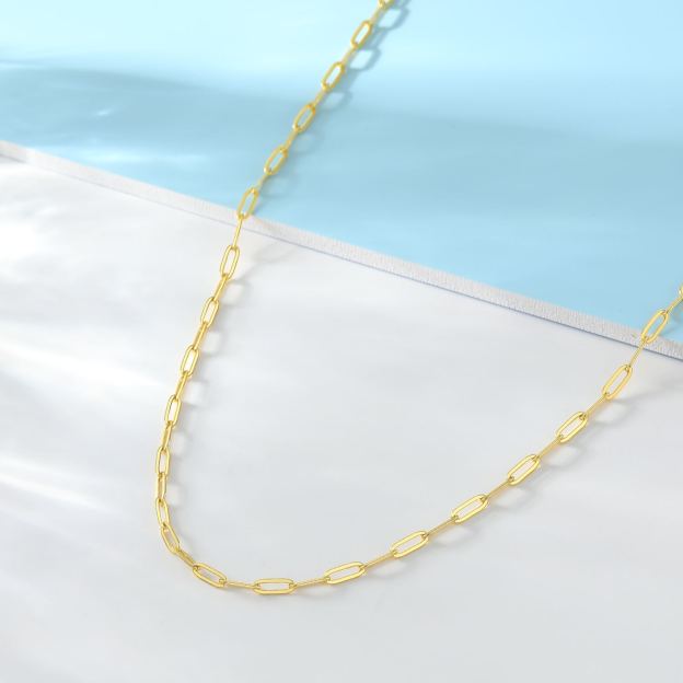Rose Gold Paperclip Necklace