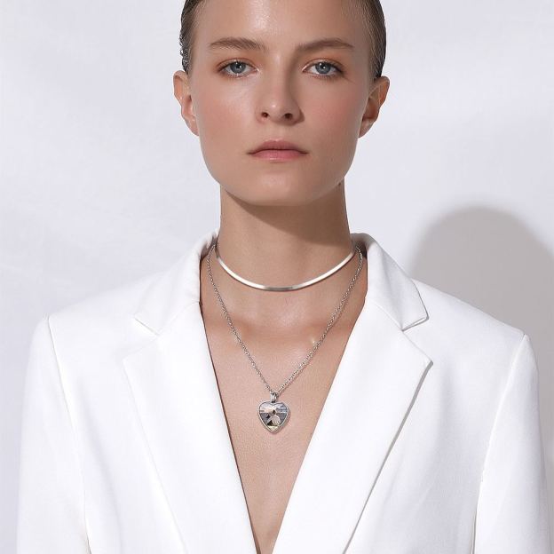 925 Sterling Silver Choker Necklace