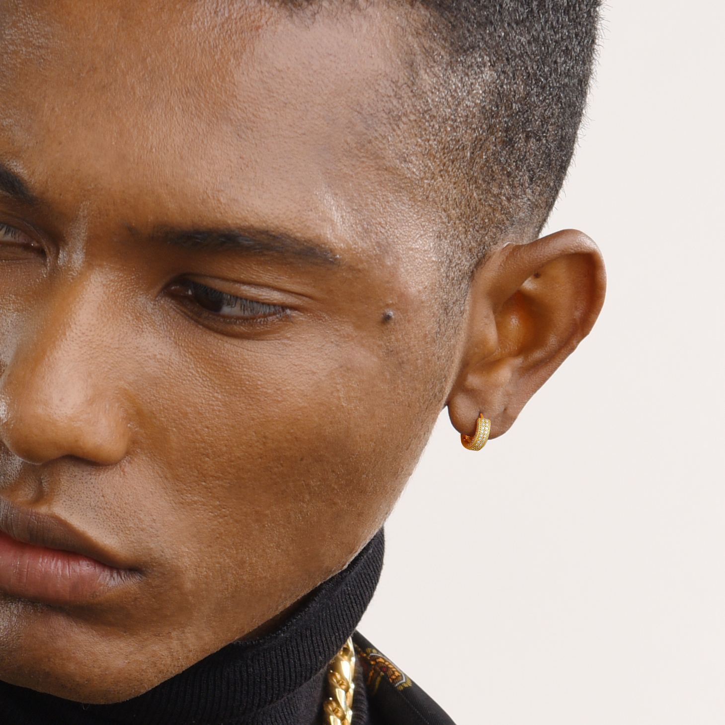 Gold Hoop Earrings for Men