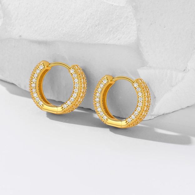 Gold Hoop Earrings for Men