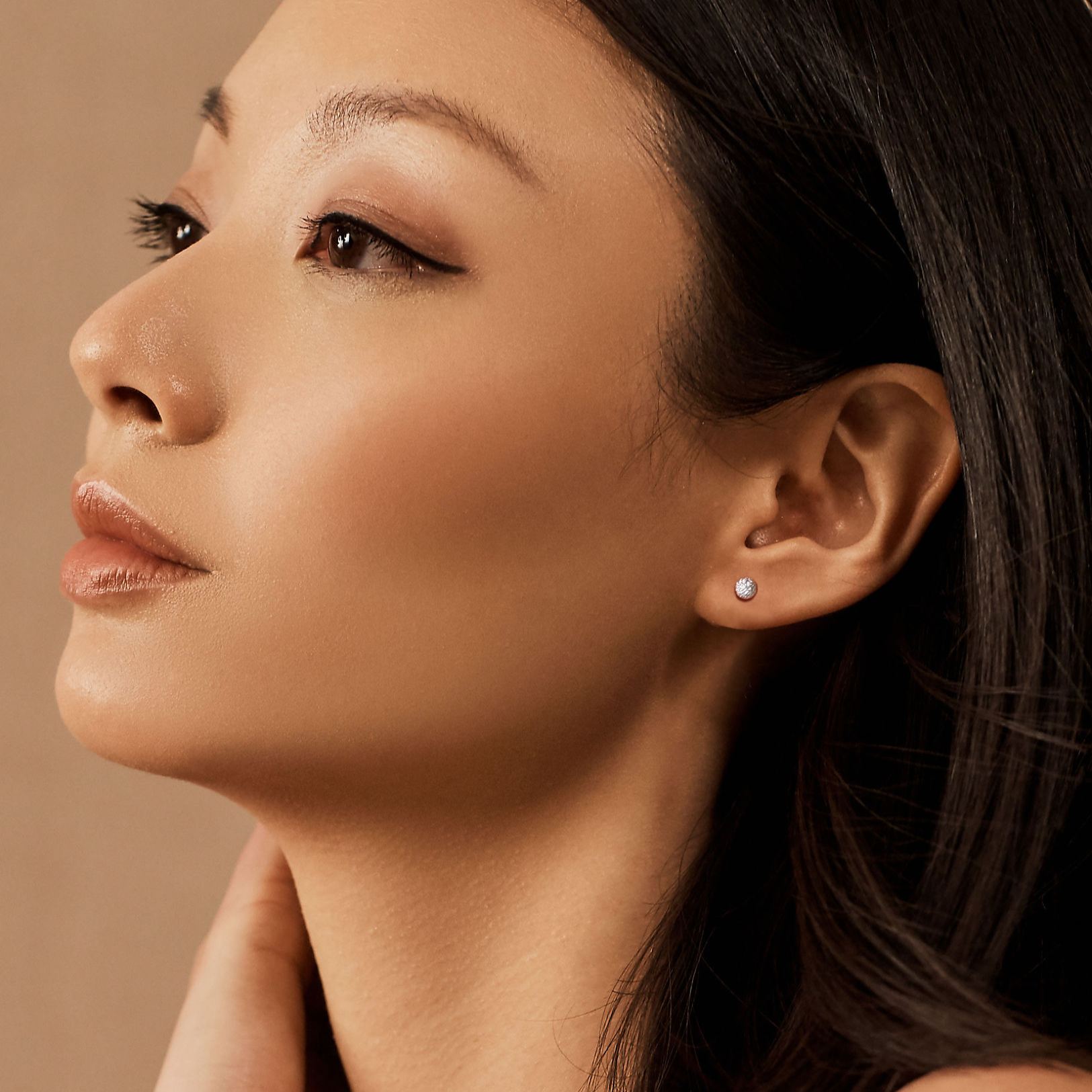 Silver Ball Stud Earrings