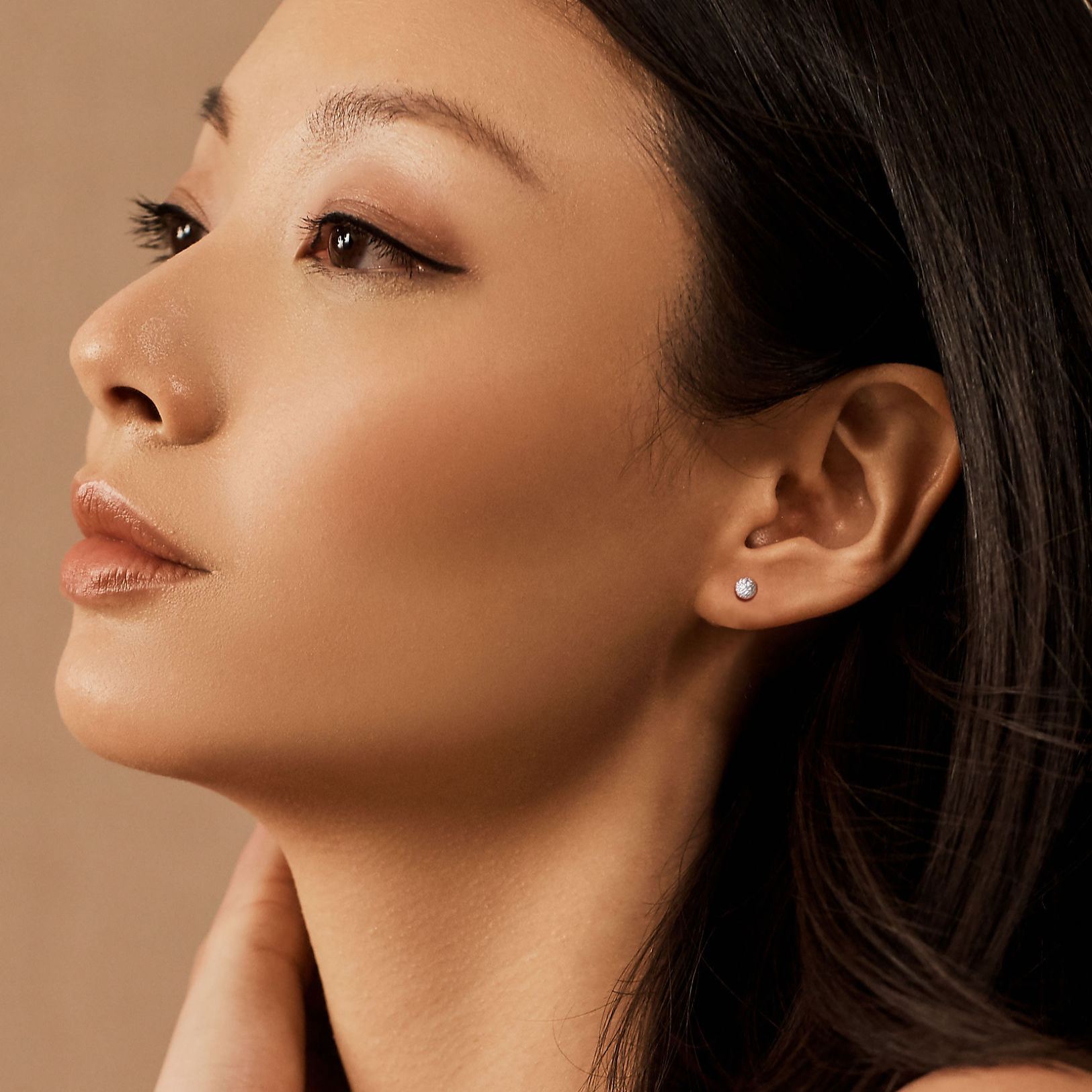 Silver Ball Stud Earrings