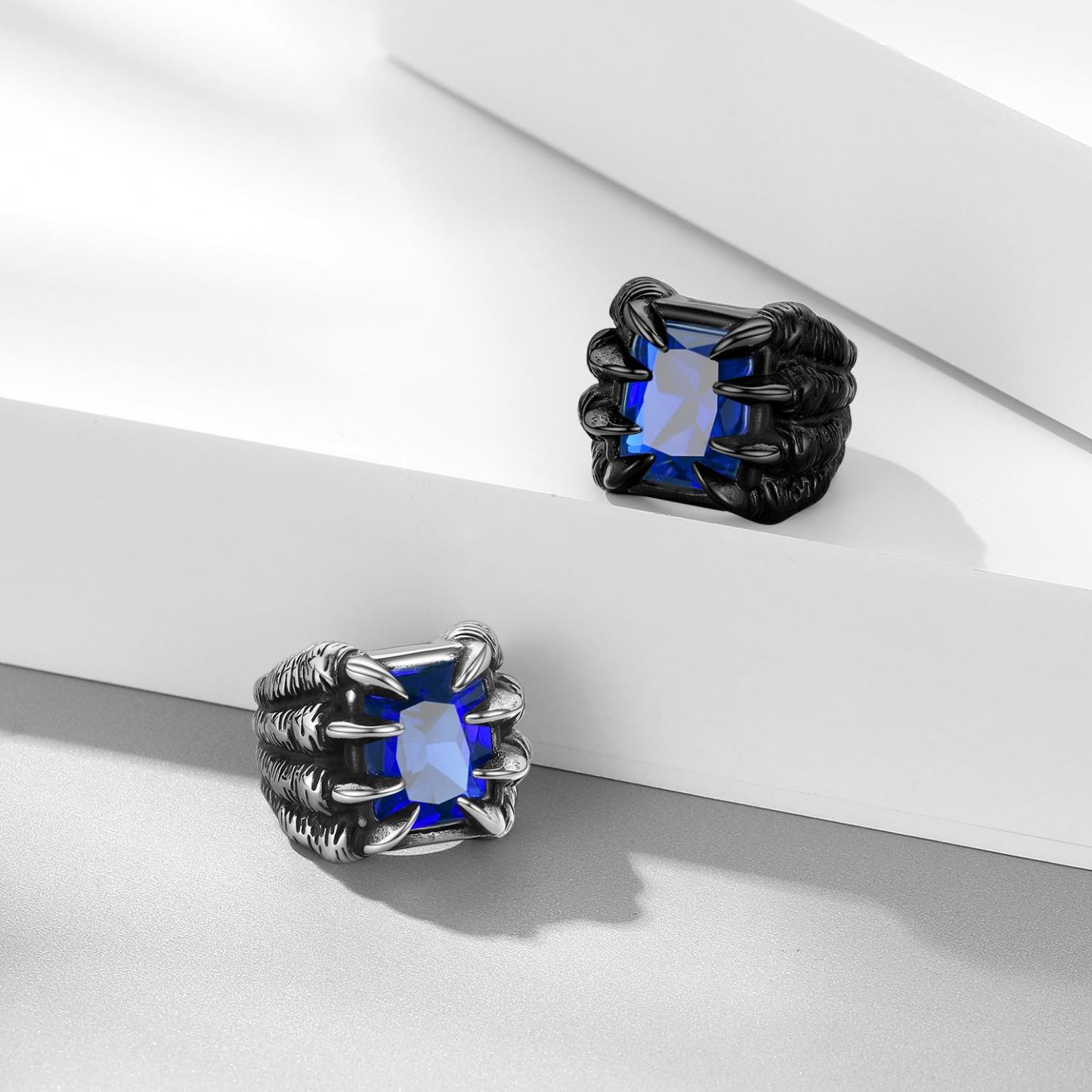 Gothic Biker Dragon Claw Ring