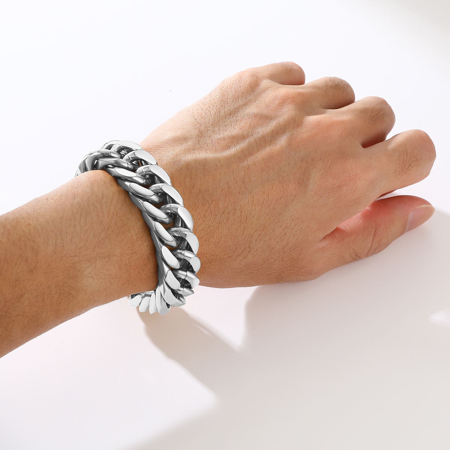 17mm Cuban Chain Bracelet