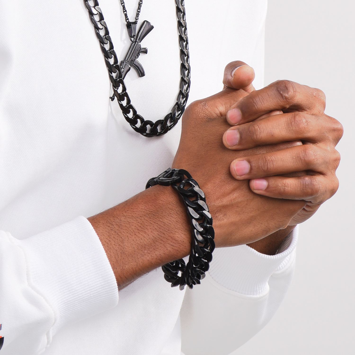 17mm Cuban Chain Bracelet