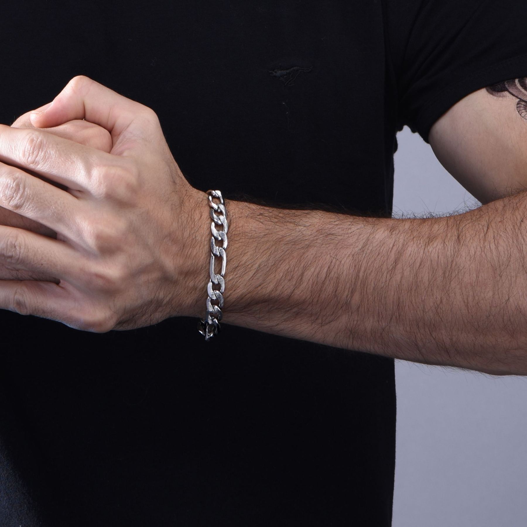 10mm Stainless Steel Figro Bracelet