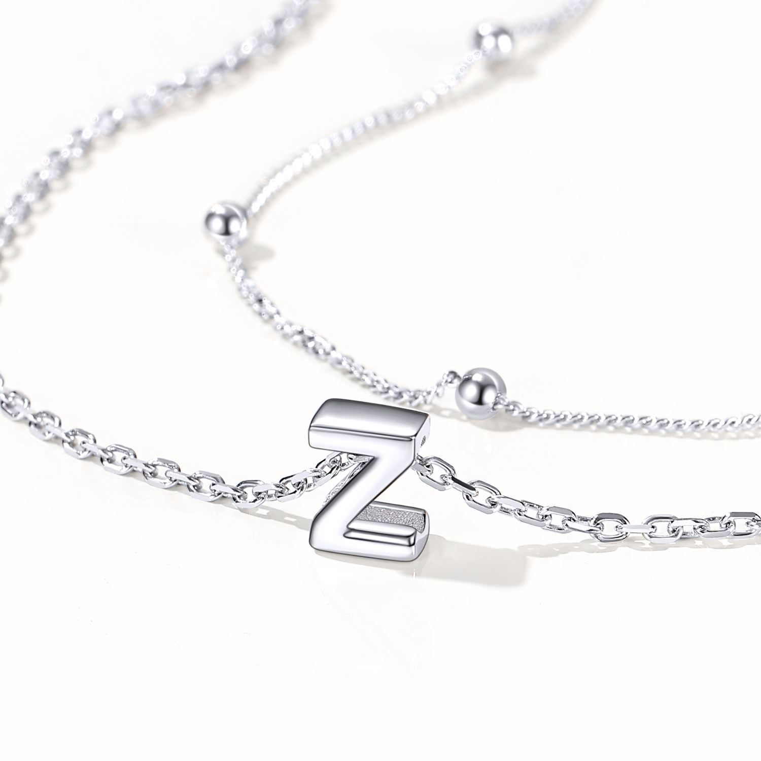 S925 Silver Double Layer Chain