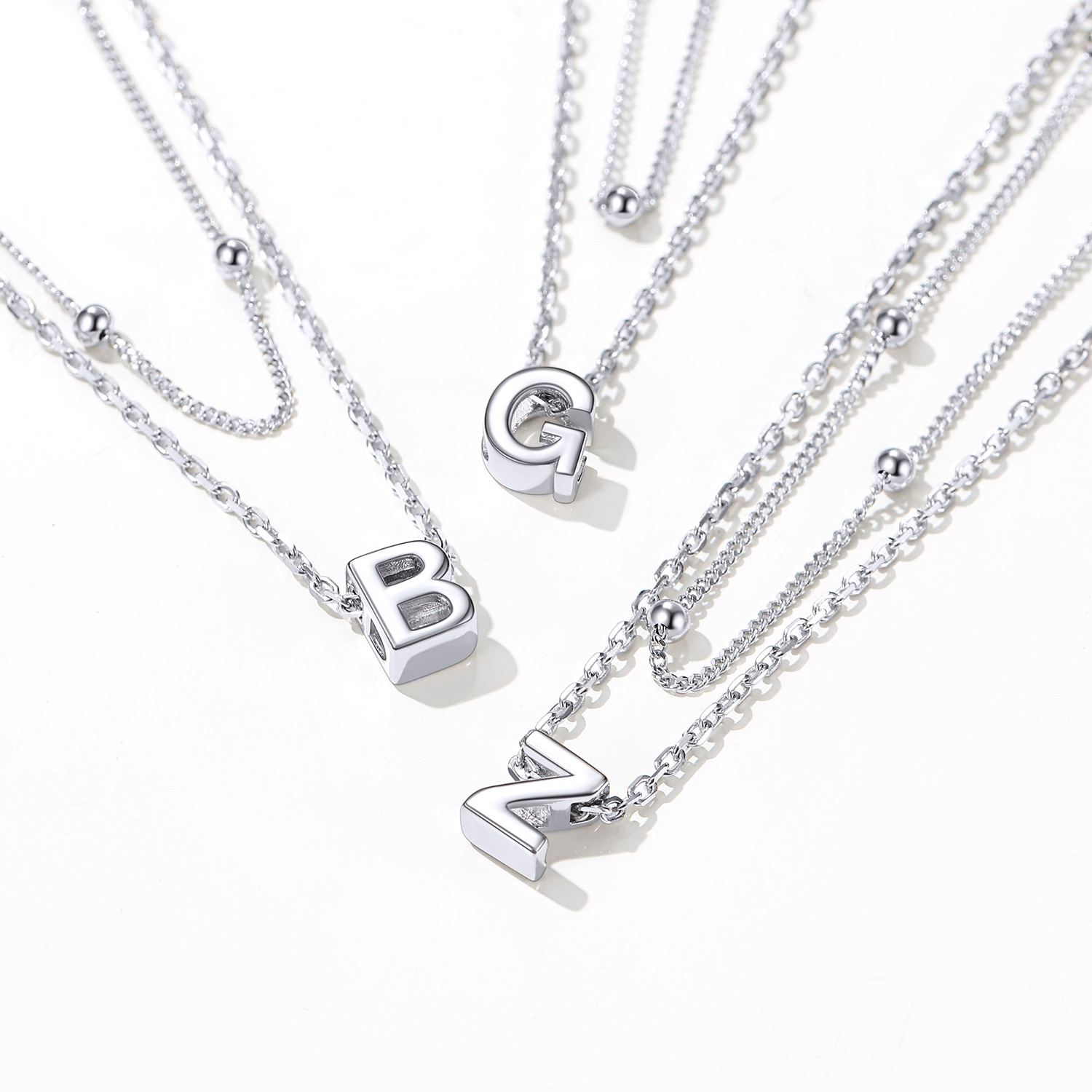 S925 Silver Double Layer Chain