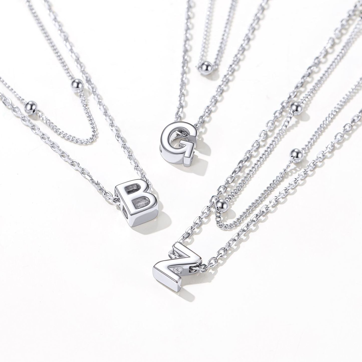 S925 Silver Double Layer Chain