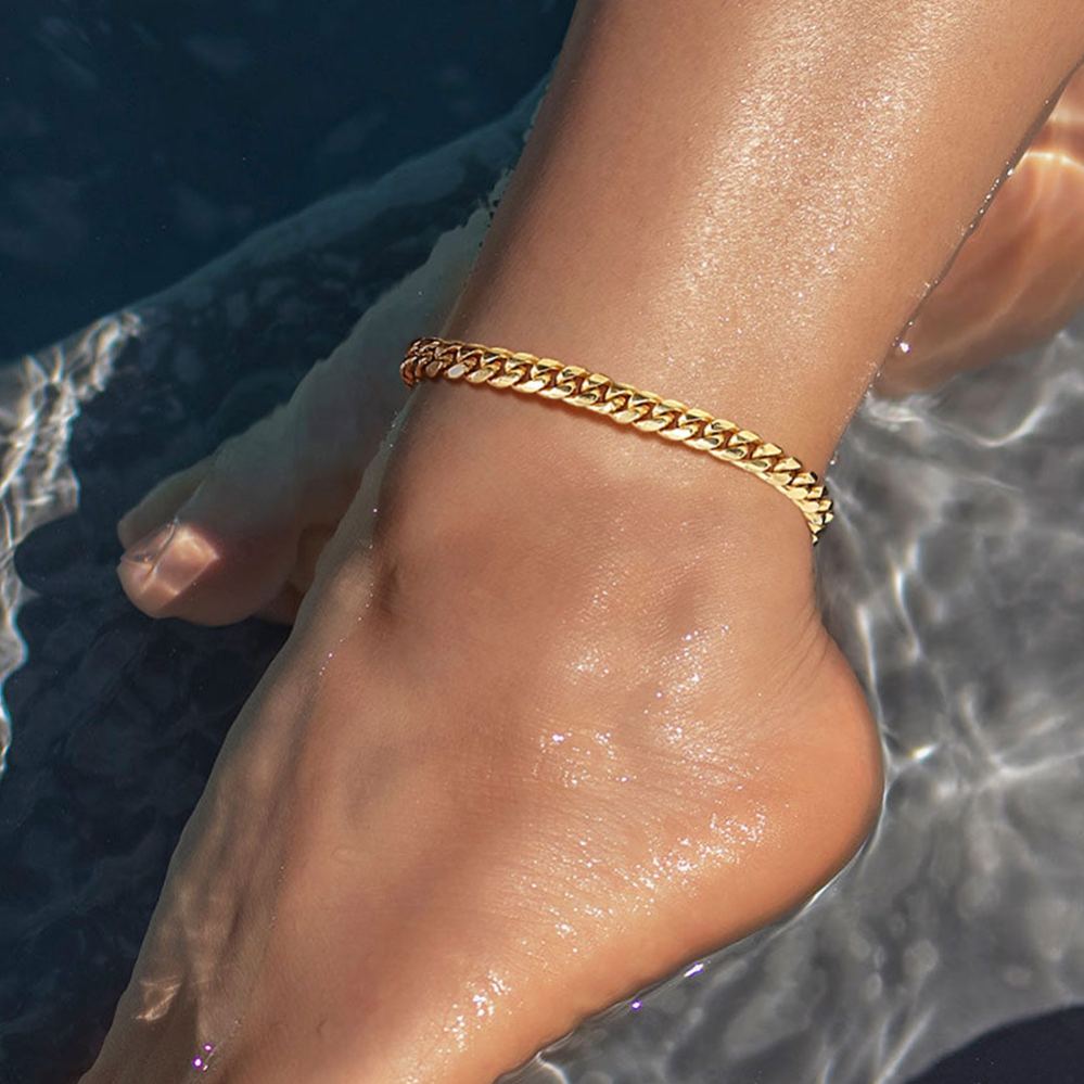 6MM Solid Chain Anklet
