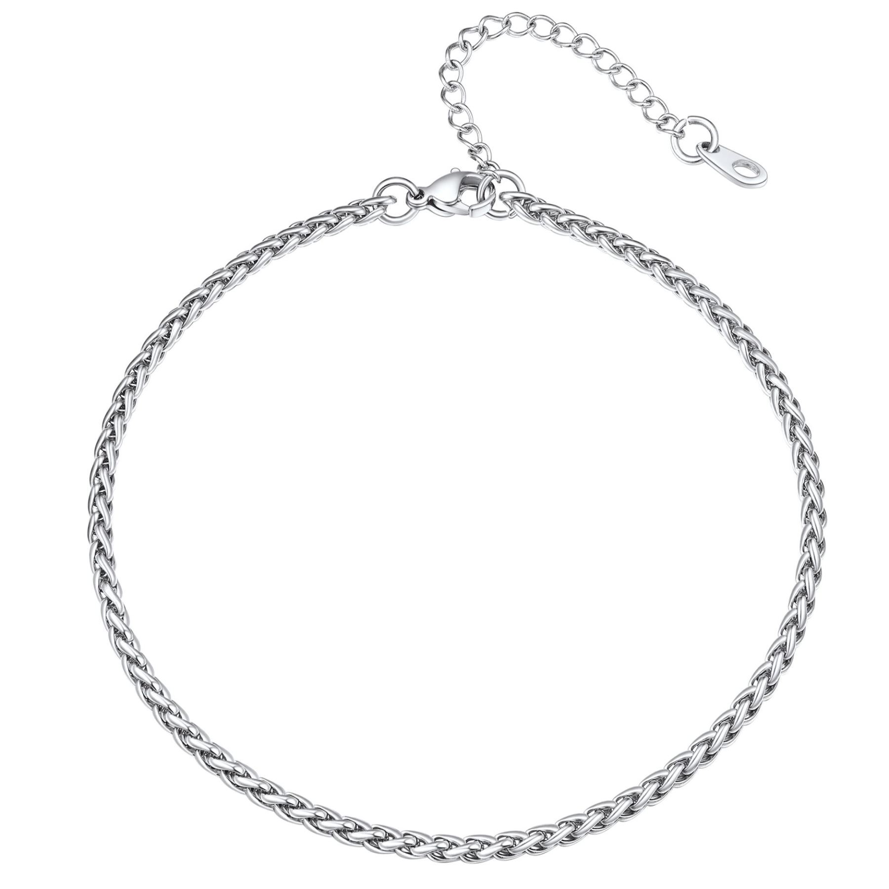 3mm Wheat Chain Anklet