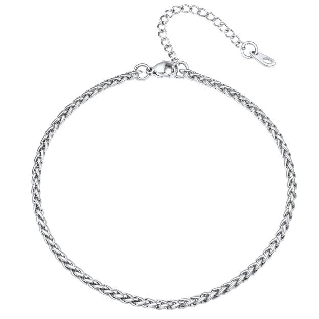 3mm Wheat Chain Anklet