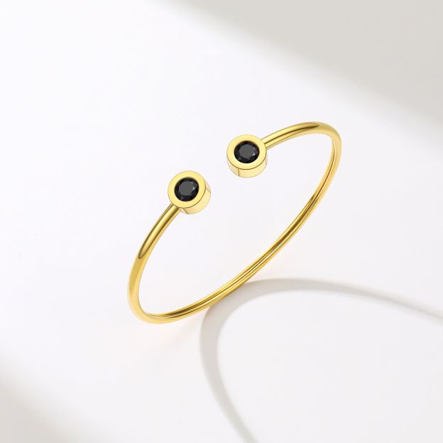 Gold Plated Open Bangle