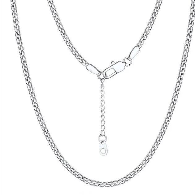 Stainless Steel 2MM Black 18" Flat Box Chain