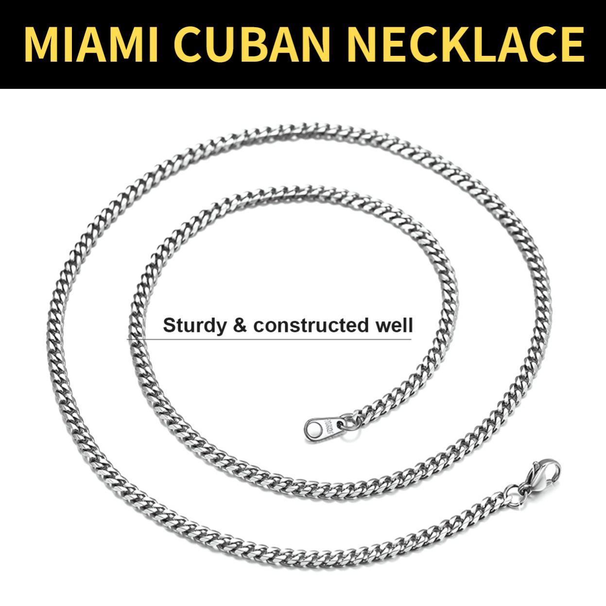 Cuban Chain Necklace for Men - Fashion Jewelry Gift