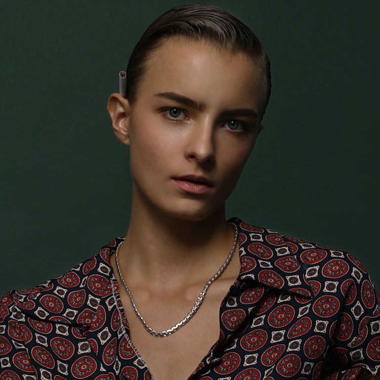 Stainless Steel Round Link Chain Necklace